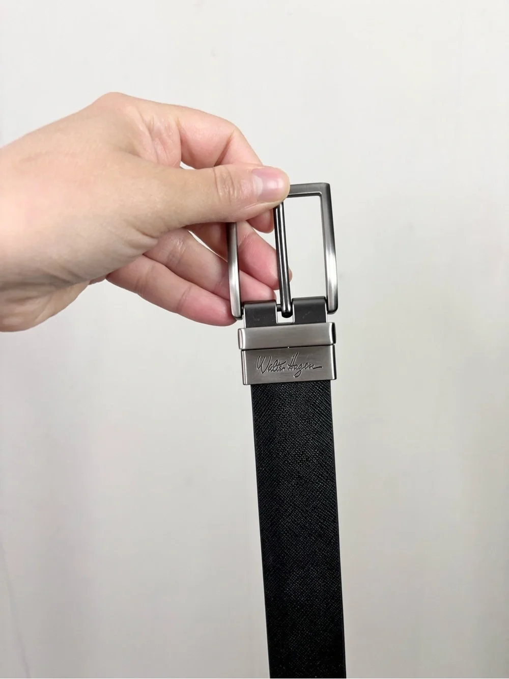 Walter Hagen Men's Saffiano Smooth Golf Belt size SM black brown new